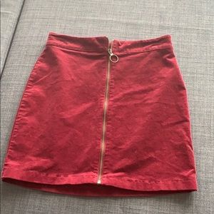 Maroon skirt